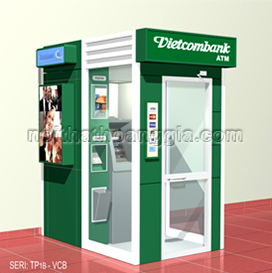 Booth ATM ngoài trời VIETCOMBANK